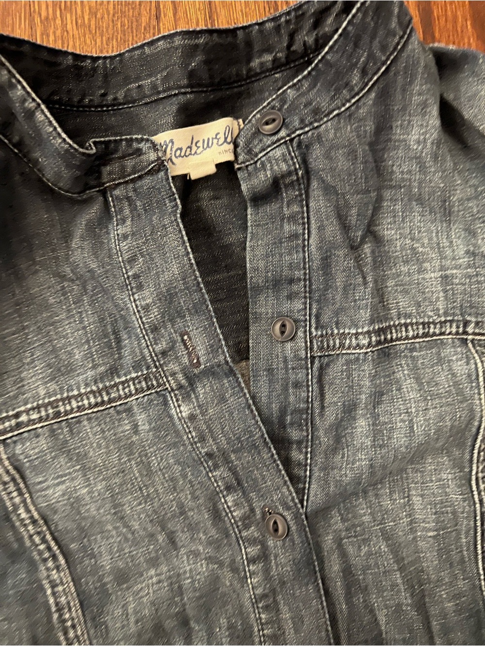 Madewell Dark Indigo Denim tunic dress with Brand Label. XS - Picture 5 of 11